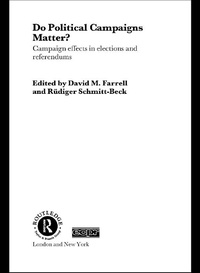 Enlarge image Cover: Do Political Campaigns Matter? - Routledge