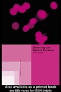 Cover: Democracy and National Pluralism - Routledge