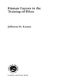 Cover: Human Factors in the Training of Pilots - CRC Press