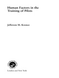Cover: Human Factors in the Training of Pilots - CRC Press