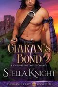 Cover: Ciaran's Bond: A Scottish Time Travel Romance - Stella Knight Books