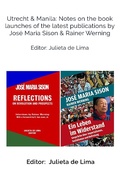 Cover: Utrecht & Manila: Notes on the book launches of the latest publications by Jos&eacute; Maria Sison & Rainer Werning - Intl Network of Philippine Studies