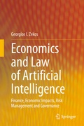 Cover: Economics and Law of Artificial Intelligence - Springer