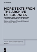 Cover: More Texts from the Archive of Socrates - De Gruyter