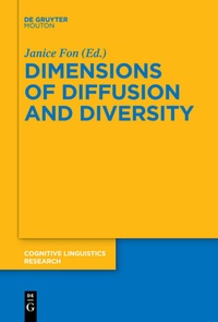 Abbildung von: Dimensions of Diffusion and Diversity - De Gruyter Mouton