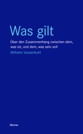 Cover: Was gilt - Meiner