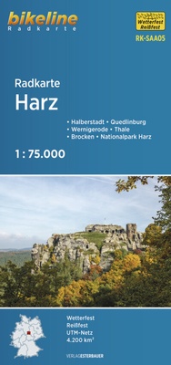 Abbildung von: Radkarte Harz (RK-SAA05) - Esterbauer