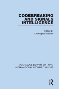 Enlarge image Cover: Codebreaking and Signals Intelligence - Routledge
