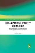 Cover: Organizational Identity and Memory - Routledge