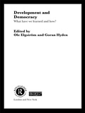 Cover: Development and Democracy - Routledge