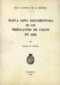 Abbildung von: Nueva lista documentada de los tripulantes de Colón en 1492 - Real Academia de la Historia