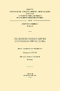 Cover: The Genesis Commentary by Step'anos of Siwnik' (dub.) - Peeters Publishers