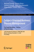 Cover: Subject-Oriented Business Process Management. The Digital Workplace - Nucleus of Transformation - Springer