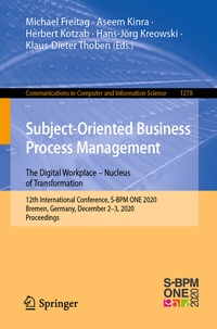 Abbildung von: Subject-Oriented Business Process Management. The Digital Workplace - Nucleus of Transformation - Springer
