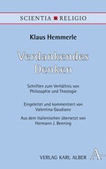 Cover: Verdankendes Denken - Karl Alber Verlag