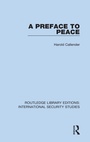 Cover: A Preface to Peace - Routledge