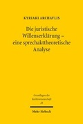 Bild: Die juristische Willenserklaerung - eine sprechakttheoretische Analyse - Mohr Siebeck