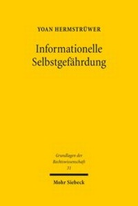Abbildung von: Informationelle Selbstgefaehrdung - Mohr Siebeck
