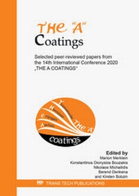Enlarge image Cover: THE "A" Coatings - Trans Tech Publications Ltd