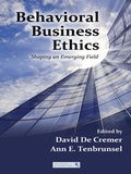 Cover: Behavioral Business Ethics - Routledge