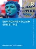 Cover: Environmentalism since 1945 - Routledge
