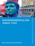 Cover: Environmentalism since 1945 - Routledge