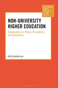 Cover: Non-University Higher Education - Bloomsbury Academic