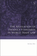 Bild: The Regulation of Product Standards in World Trade Law - Hart Publishing