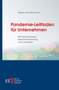 Abbildung von: Pandemie-Leitfaden für Unternehmen - Erich Schmidt Verlag