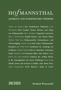 Cover: Hofmannsthal - Jahrbuch zur Europ&auml;ischen Moderne - Rombach Wissenschaft