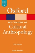 Cover: A Dictionary of Cultural Anthropology - OUP eBook