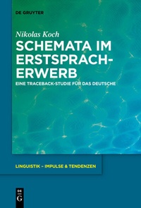 Abbildung von: Schemata im Erstspracherwerb - De Gruyter