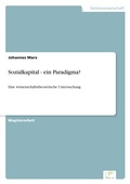 Cover: Sozialkapital - ein Paradigma? - diplom.de