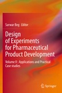Cover: Design of Experiments for Pharmaceutical Product Development - Springer