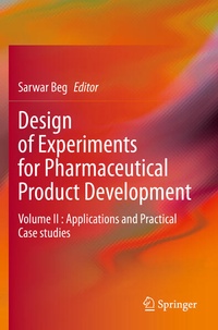 Enlarge image Cover: Design of Experiments for Pharmaceutical Product Development - Springer