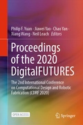 Cover: Proceedings of the 2020 DigitalFUTURES - Springer