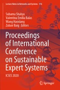 Cover: Proceedings of International Conference on Sustainable Expert Systems - Springer