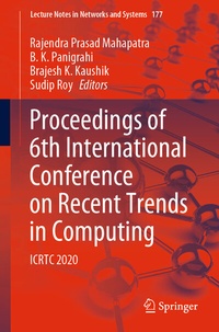 Enlarge image Cover: Proceedings of 6th International Conference on Recent Trends in Computing - Springer