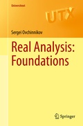 Cover: Real Analysis: Foundations - Springer