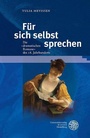 Cover: Für sich selbst sprechen - Universitätsverlag Winter