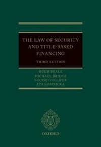 Enlarge image Cover: Law of Security and Title-Based Financing - OUP Oxford