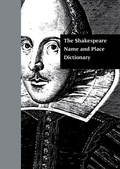Cover: The Shakespeare Name and Place Dictionary - Routledge
