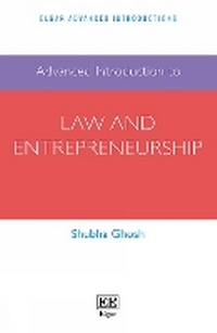 Enlarge image Cover: Advanced Introduction to Law and Entrepreneurship - Edward Elgar Publishing