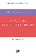 Cover: Advanced Introduction to Law and Entrepreneurship - Edward Elgar Publishing