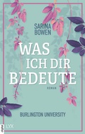 Cover: Was ich dir bedeute - Burlington University - LYX
