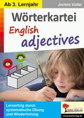 Cover: W&ouml;rterkartei English adjectives - KOHL VERLAG Der Verlag mit dem Baum