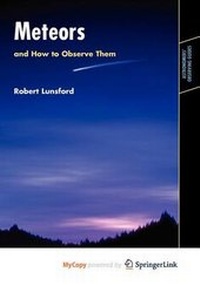 Enlarge image Cover: Meteors and How to Observe Them - Springer