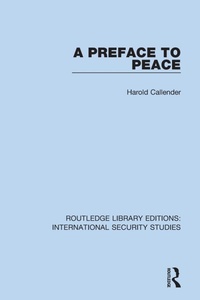 Enlarge image Cover: A Preface to Peace - Routledge