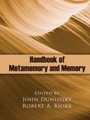 Cover: Handbook of Metamemory and Memory - Psychology Press Ltd
