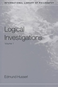 Enlarge image Cover: Logical Investigations Volume 1 - Routledge